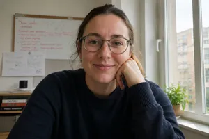 Lena Fischer on a video call